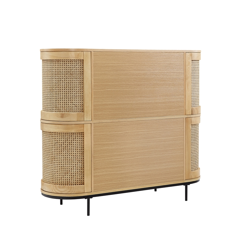 Posh Living Mohamad  Bar Cabinet/Buffet Oak