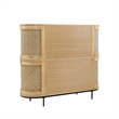 Posh Living Mohamad  Bar Cabinet/Buffet Oak