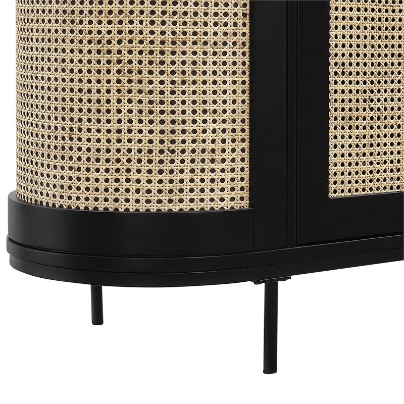 Posh Living Mohamad  Bar Cabinet/Buffet Black