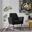 Posh Living Lex Velvet Accent Chair Black