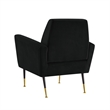 Posh Living Lex Velvet Accent Chair Black