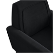 Posh Living Lex Velvet Accent Chair Black