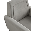 Posh Living Lex Velvet Accent Chair Gray