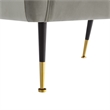 Posh Living Lex Velvet Accent Chair Gray