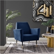 Posh Living Lex Velvet Accent Chair Navy