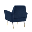 Posh Living Lex Velvet Accent Chair Navy