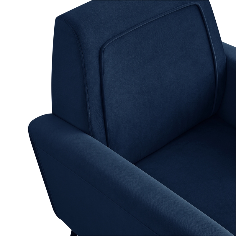 Posh Living Lex Velvet Accent Chair Navy