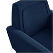 Posh Living Lex Velvet Accent Chair Navy