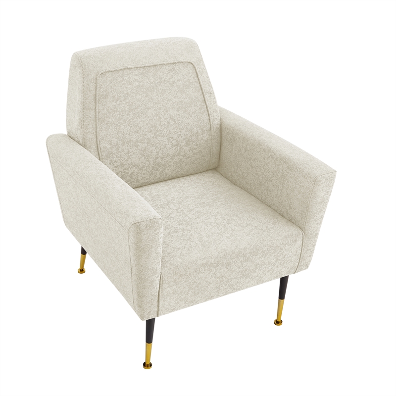 Posh Living Lex Linen Accent Chair Beige