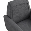 Posh Living Lex Linen Accent Chair Dark Gray