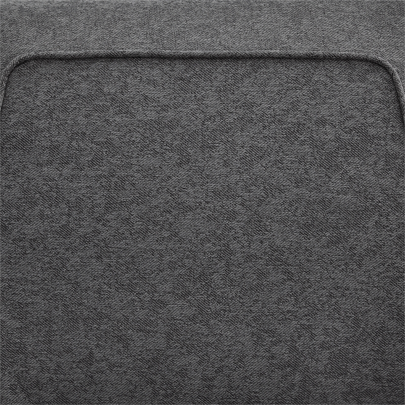 Posh Living Lex Linen Accent Chair Dark Gray