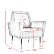Posh Living Lex Linen Accent Chair Dark Gray
