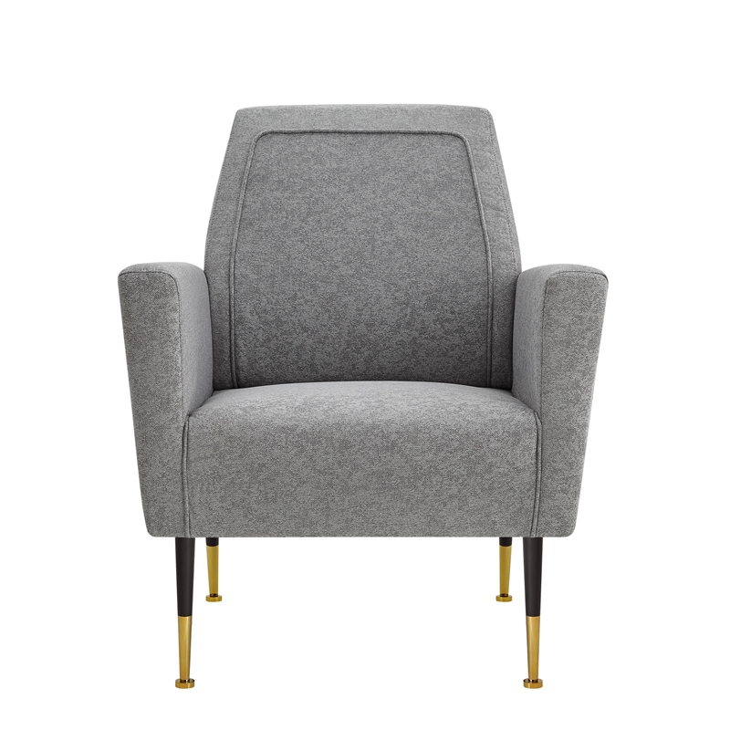 Posh Living Lex Linen Accent Chair Light Gray