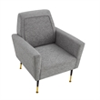 Posh Living Lex Linen Accent Chair Light Gray