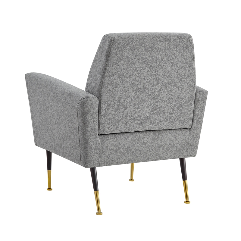 Posh Living Lex Linen Accent Chair Light Gray