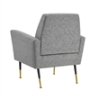 Posh Living Lex Linen Accent Chair Light Gray