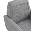 Posh Living Lex Linen Accent Chair Light Gray