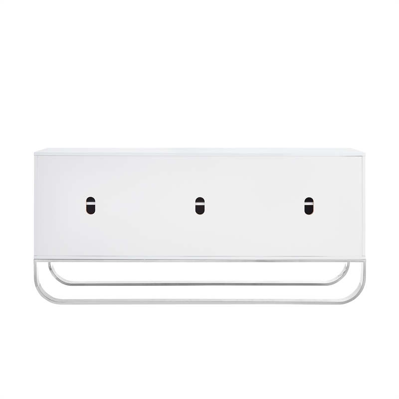 Posh Living Liyana  Sideboard White/Chrome