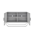 Posh Living Liyana  Sideboard Gray/Chrome