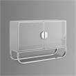 Posh Living Liyana  Sideboard Gray/Chrome