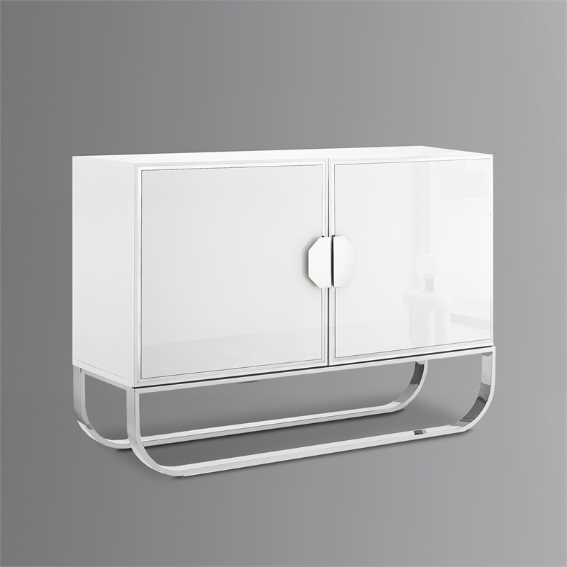 Posh Living Liyana  Sideboard White/Chrome