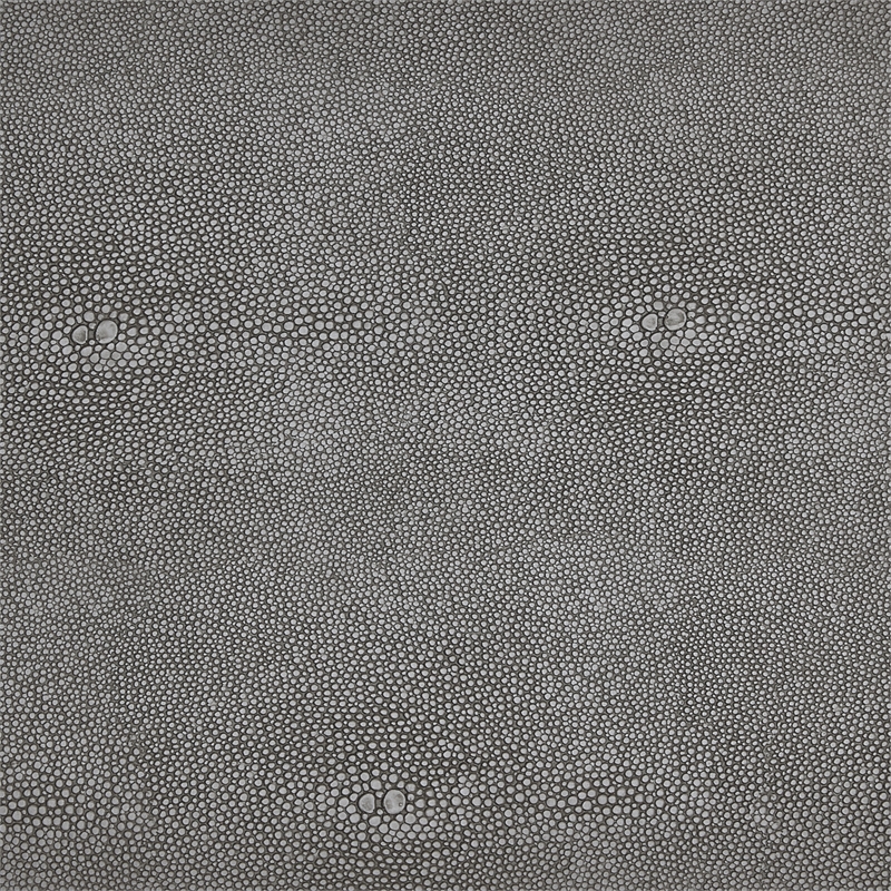 Posh Living Omer Faux Shagreen Bookshelf Gray/Gold