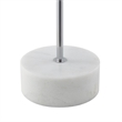 Posh Living Rya Table Lamp 5ft Power Cord Marble Stone Base Chrome