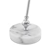 Posh Living Armin Table Lamp 5ft Power Cord Marble Stone Base Chrome