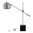 Posh Living Ameya Table Lamp 5ft Power Cord Marble Stone Base Stainless Steel