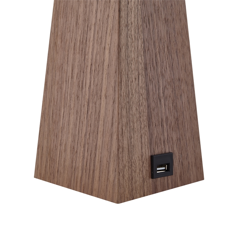 Posh Living Catarina Table Lamp 5ft Power Cord USB Charger Beige