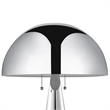 Posh Living Bradford Table Lamp USB Charger Chrome