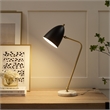 Posh Living Parth Table Lamp 5ft Power Cord Marble Stone Base Black