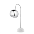 Posh Living Ambar Table Lamp 5ft Power Cord Marble Stone Base Chrome