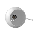 Posh Living Ambar Table Lamp 5ft Power Cord Marble Stone Base Chrome