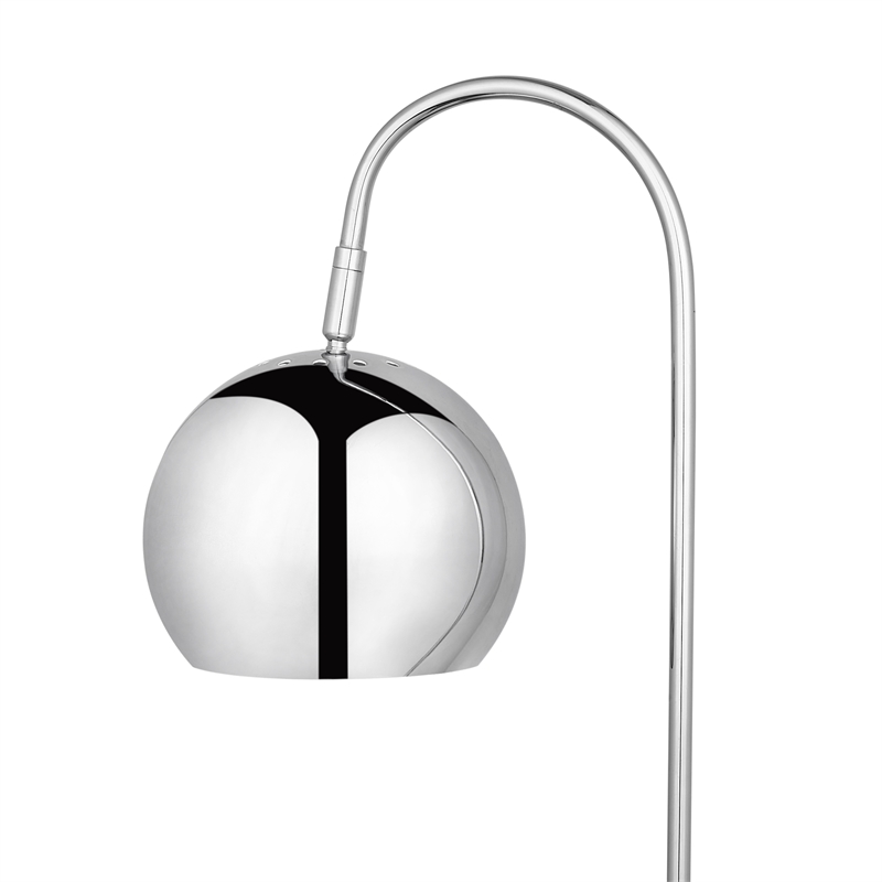Posh Living Ambar Table Lamp 5ft Power Cord Marble Stone Base Chrome