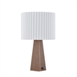 Posh Living Catarina Table Lamp 5ft Power Cord USB Charger Ivory