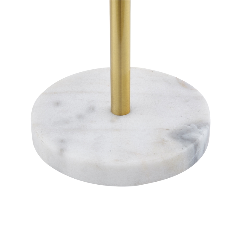 Posh Living Kaylei Floor Lamp 6ft Power Cord Foot Switch 2 Lights Brass