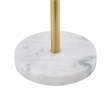 Posh Living Kaylei Floor Lamp 6ft Power Cord Foot Switch 2 Lights Brass