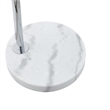 Posh Living Lillia Floor Lamp 6ft Power Cord Marble Stone Base Chrome