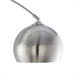 Posh Living Lillia Floor Lamp 6ft Power Cord Marble Stone Base Stainless Steel
