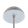 Posh Living Malaika Floor Lamp 6ft Power Cord Marble Stone Base Chrome