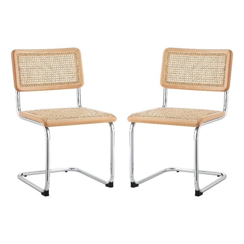 Posh Living Asiyah  Dining Chair (Set of 2) Oak