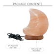 Posh Living Adria Moon Salt Lamp 8 Color Modes