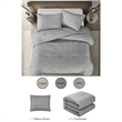 Posh Living Jeter 2pc Twin/Twin XL Comforter Set Grey