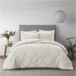 Posh Living Ginger 3pc Full/Queen Comforter Set White
