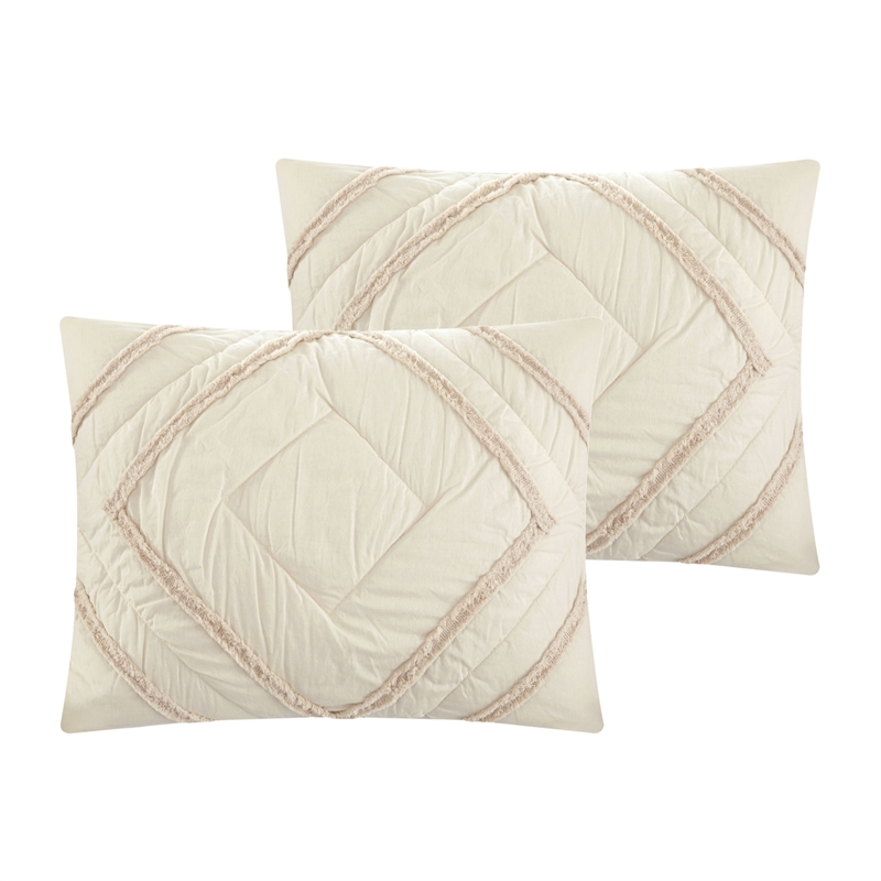 Posh Living Sultan 4pc Full/Queen Comforter Set Beige