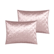 Posh Living Safiya Velvet 3pc Full/Queen Comforter Set Blush