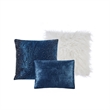 Posh Living Fahad 8pc Full/Queen Comforter Set Navy