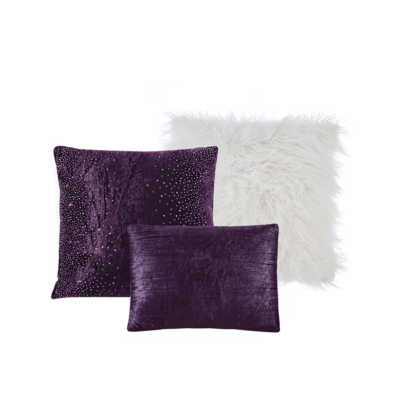 Posh Living Fahad 8pc King/California King Comforter Set Purple