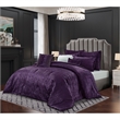 Posh Living Fahad 8pc Full/Queen Comforter Set Purple